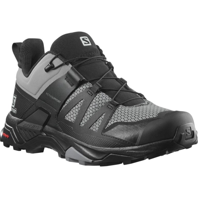 Black / Grey Salomon X Ultra 4 Men's Hiking Shoes | IE KI1365